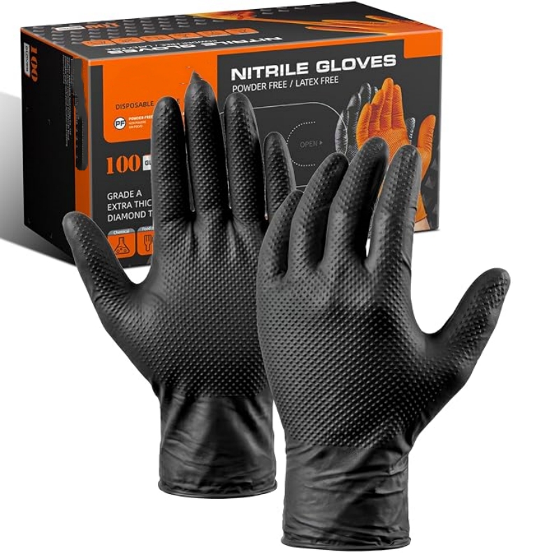 8 Mil Heavy Duty Industrial Or - Nitrile Mechanic Glove review and price
